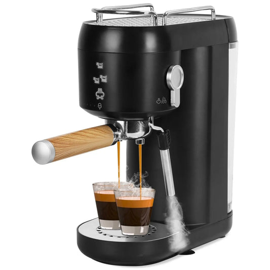 Espresso Machine With Adjustable Milk Frother Steam Wand 33.8OZ Removable Water Tank Doba