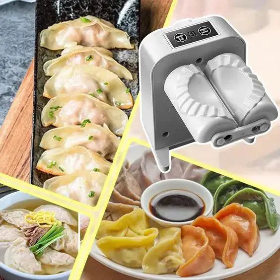 Fully Automatic Dumpling Machine, Electric Dumpling Maker. Pot Sticker Maker American Roasting Company