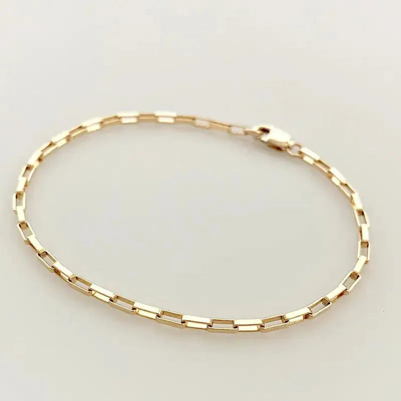 Gold Filled Chain Bracelet Handmade Jewelry American Roasting Company