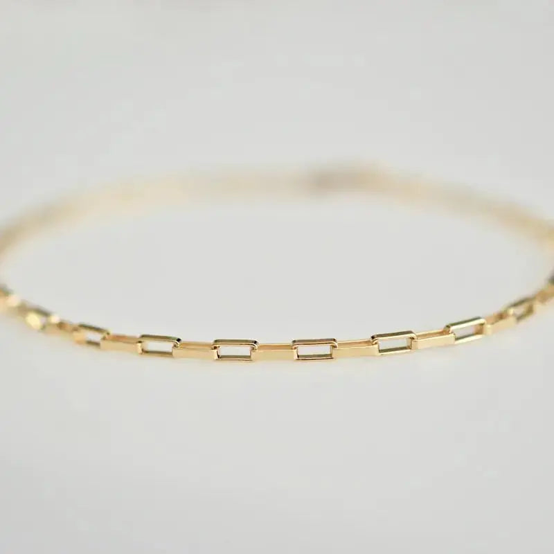 Gold Filled Chain Bracelet Handmade Jewelry American Roasting Company