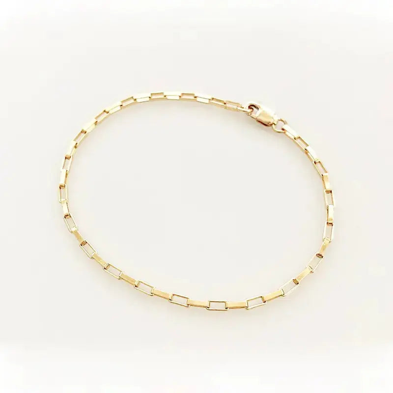 Gold Filled Chain Bracelet Handmade Jewelry American Roasting Company