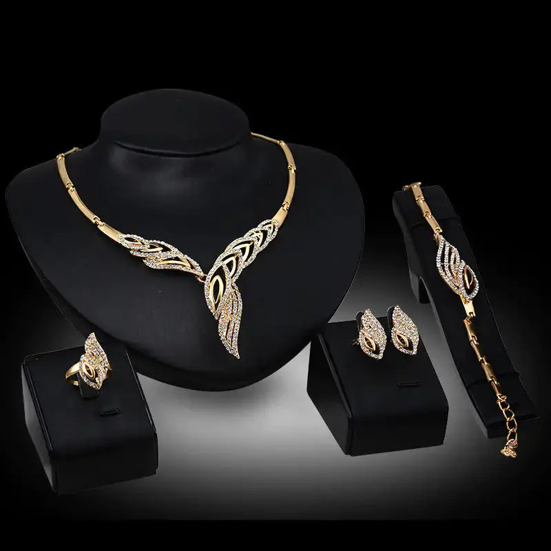 Gold Indian Bridal Jewelry Set American Roasting Company