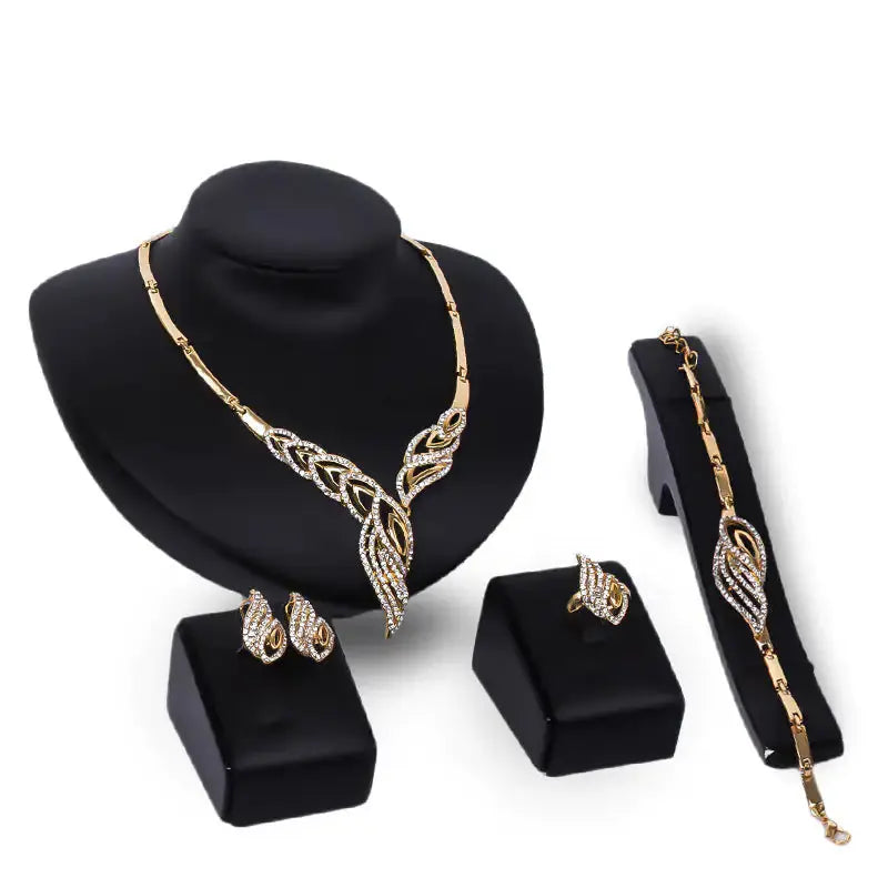 Gold Indian Bridal Jewelry Set American Roasting Company