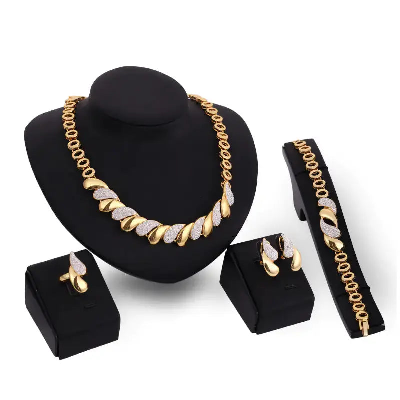 Gold Indian Bridal Jewelry Set American Roasting Company