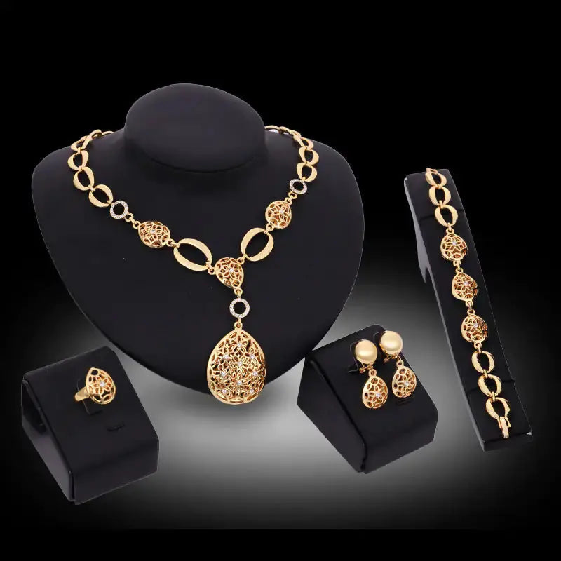 Gold Indian Bridal Jewelry Set American Roasting Company