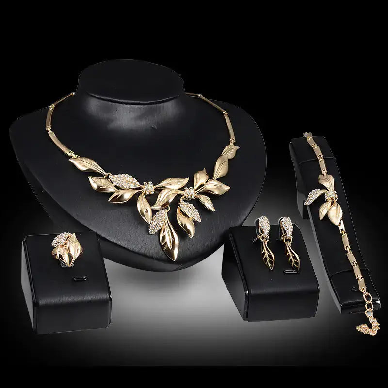 Gold Indian Bridal Jewelry Set American Roasting Company