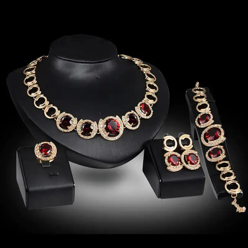 Gold Indian Bridal Jewelry Set American Roasting Company