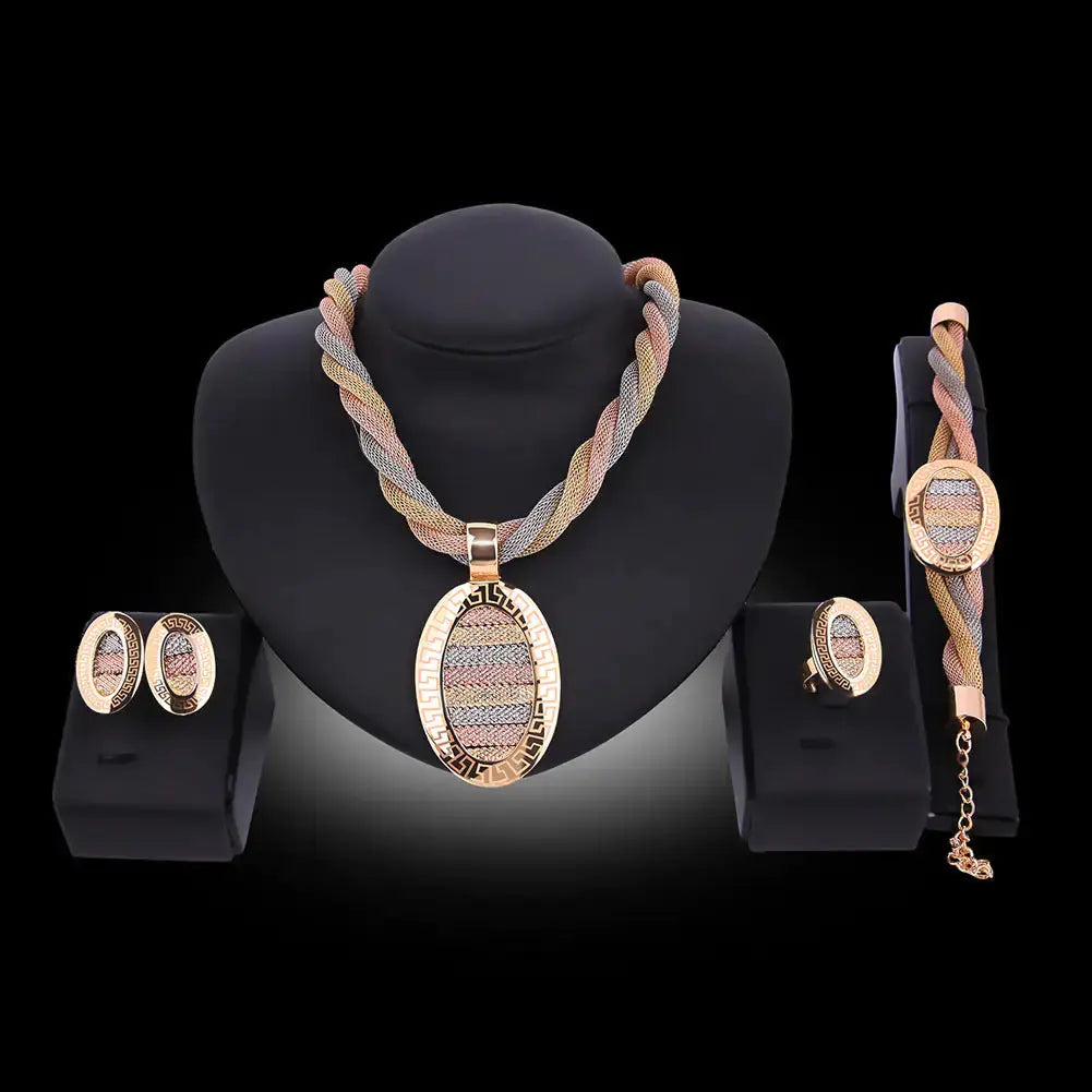 Gold Indian Bridal Jewelry Set American Roasting Company