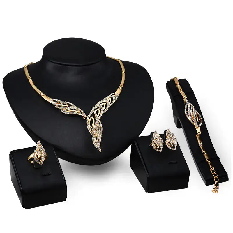 Gold Indian Bridal Jewelry Set American Roasting Company