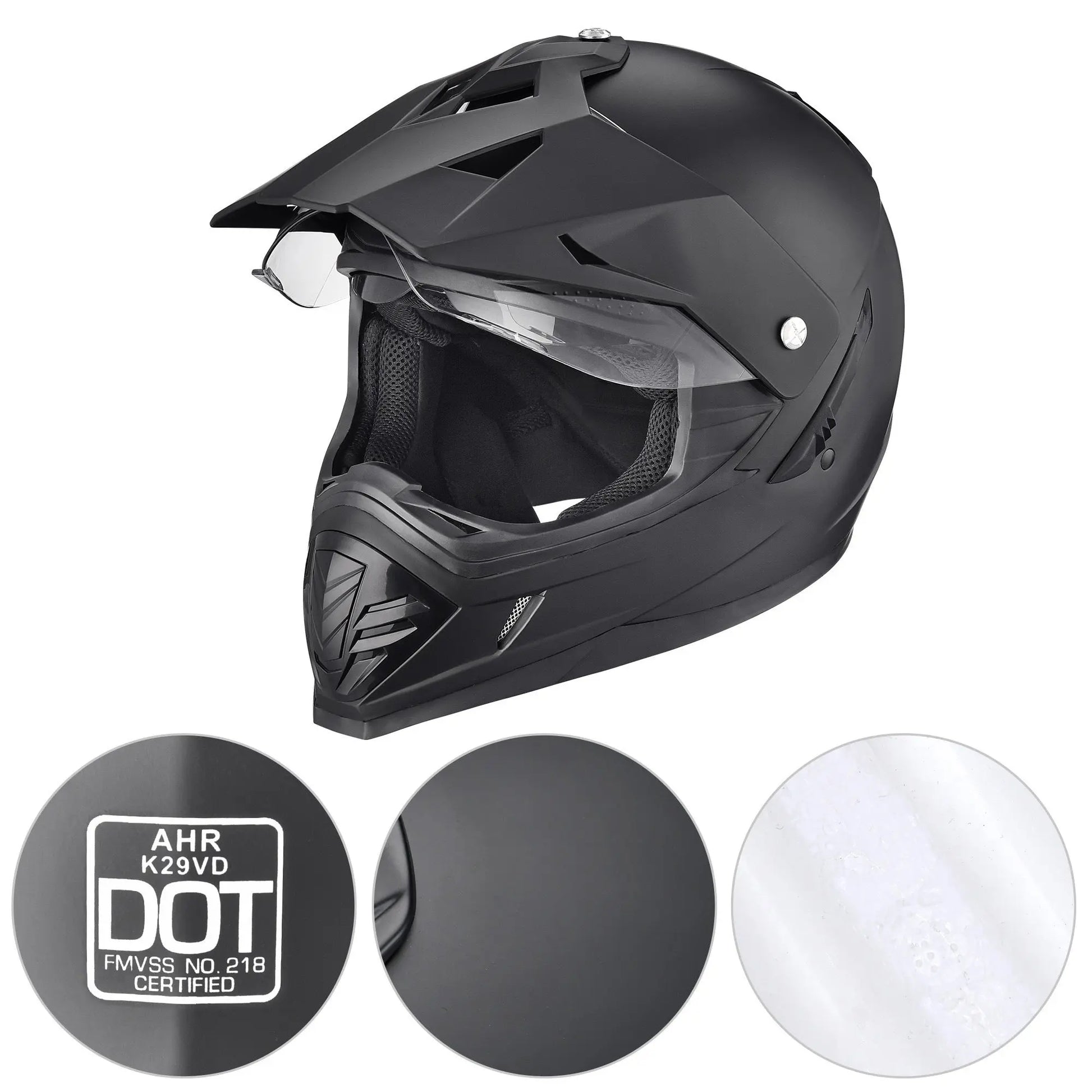 Helmet, Dual Sport Helmet, DOT Certified Helmet Doba