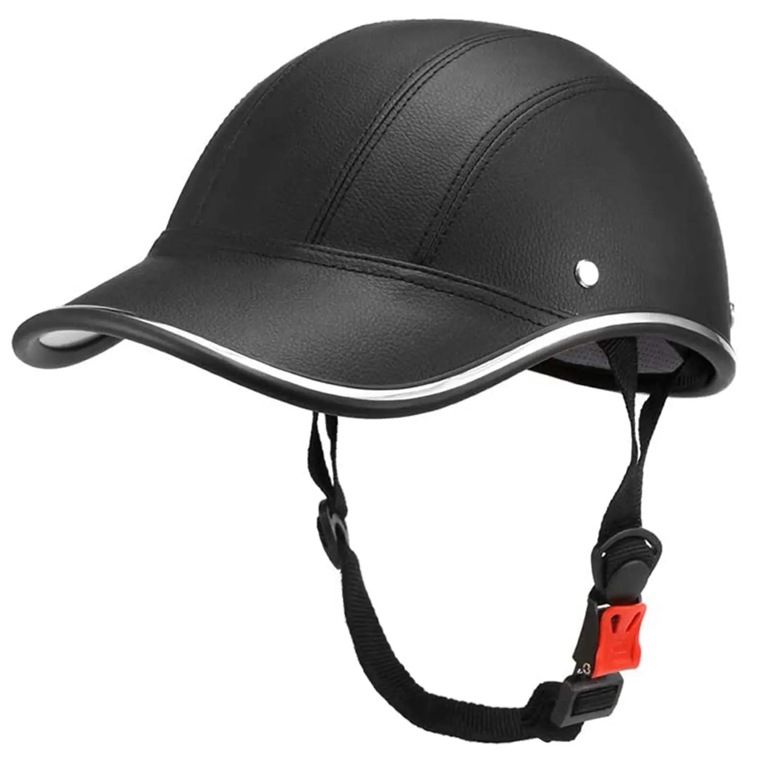 Helmet, Safety Bicycle Helmet Adjustable Windproof Bike Helmet Sunshade Baseball Cap Anti UV Cycling Motorcycle Hat Leather Helmet Doba