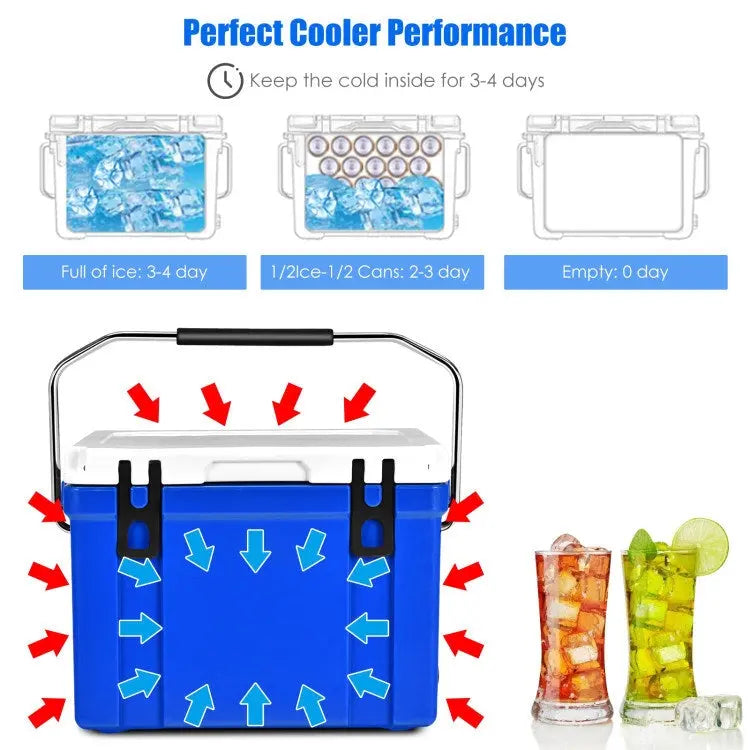 Household Outdoor Traveling Camping Portable Ice Cooler, 26 and 58 quart Ice Chest Doba