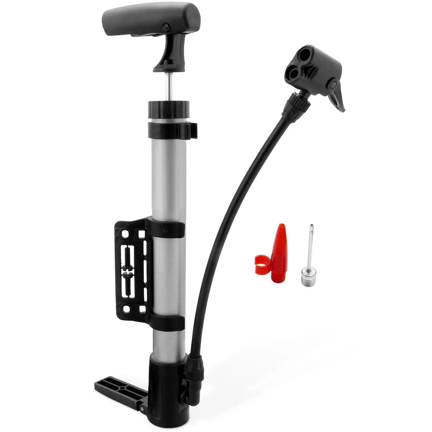 Mini Bike Pump Portable Bicycle Tire Inflator Ball Air Pump w/ Mount Frame For Mountain Road Bike Doba