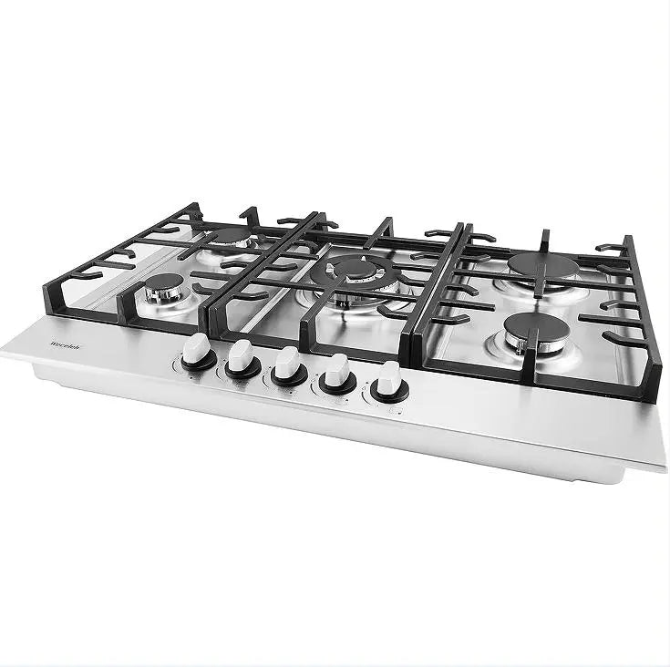 30in Built-in Gas Cooker Top 5 burner LPG / NG double fuel gas stove 24in gas gas stove combustion embedded stove gas kitchen stove, gas double-headed stove single gas stove Doba