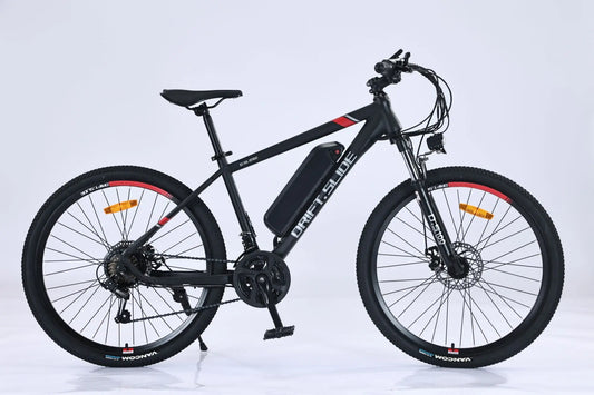 Adult, E Bike, Drift-Side, GT-X100 350W Electric Bike for Adults 26'' Tire 36V 13Ah Up to 50 Miles Adults Electric Bicycle (Black/Red or Gray/Orange) Doba