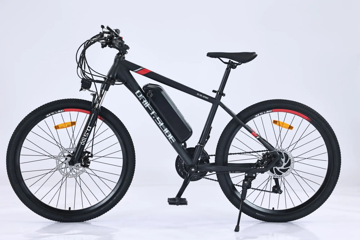 Adult, E Bike, Drift-Side, GT-X100 350W Electric Bike for Adults 26'' Tire 36V 13Ah Up to 50 Miles Adults Electric Bicycle (Black/Red or Gray/Orange) Doba