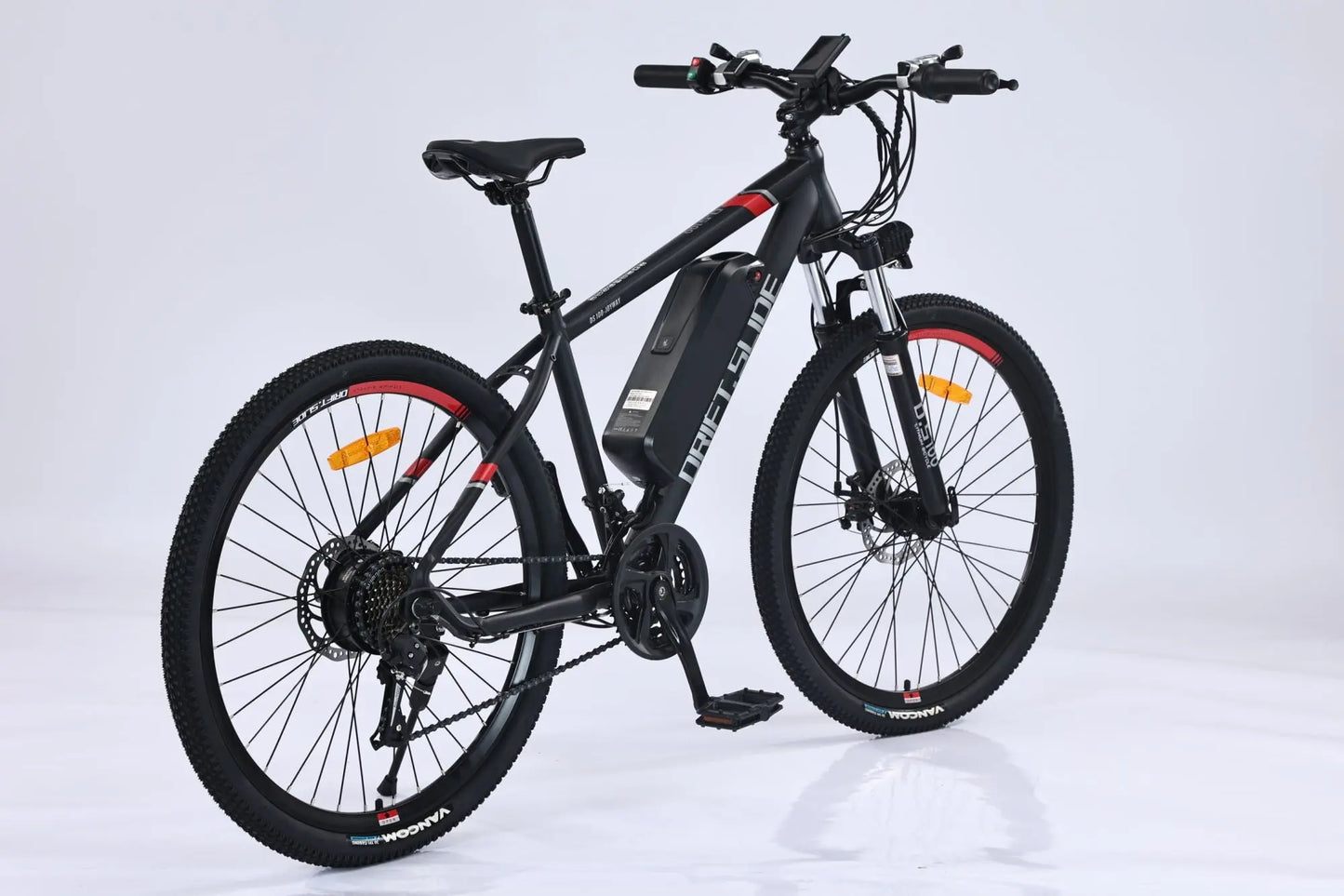 Adult, E Bike, Drift-Side, GT-X100 350W Electric Bike for Adults 26'' Tire 36V 13Ah Up to 50 Miles Adults Electric Bicycle (Black/Red or Gray/Orange) Doba