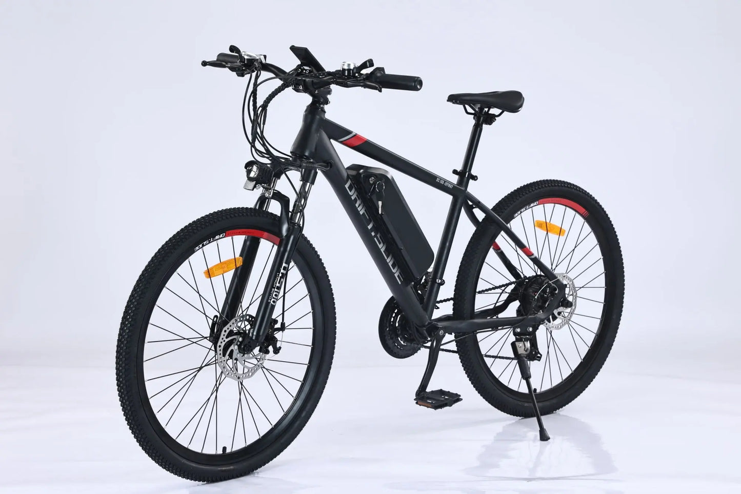 Adult, E Bike, Drift-Side, GT-X100 350W Electric Bike for Adults 26'' Tire 36V 13Ah Up to 50 Miles Adults Electric Bicycle (Black/Red or Gray/Orange) Doba