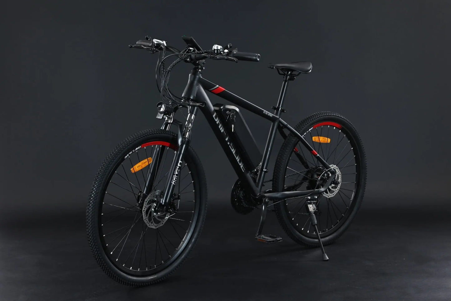 Adult, E Bike, Drift-Side, GT-X100 350W Electric Bike for Adults 26'' Tire 36V 13Ah Up to 50 Miles Adults Electric Bicycle (Black/Red or Gray/Orange) Doba