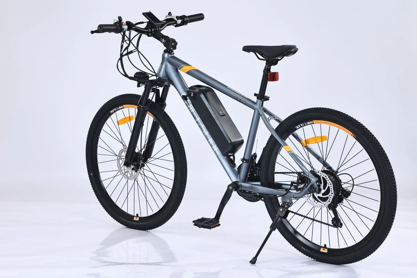 Adult, E Bike, Drift-Side, GT-X100 350W Electric Bike for Adults 26'' Tire 36V 13Ah Up to 50 Miles Adults Electric Bicycle (Black/Red or Gray/Orange) Doba