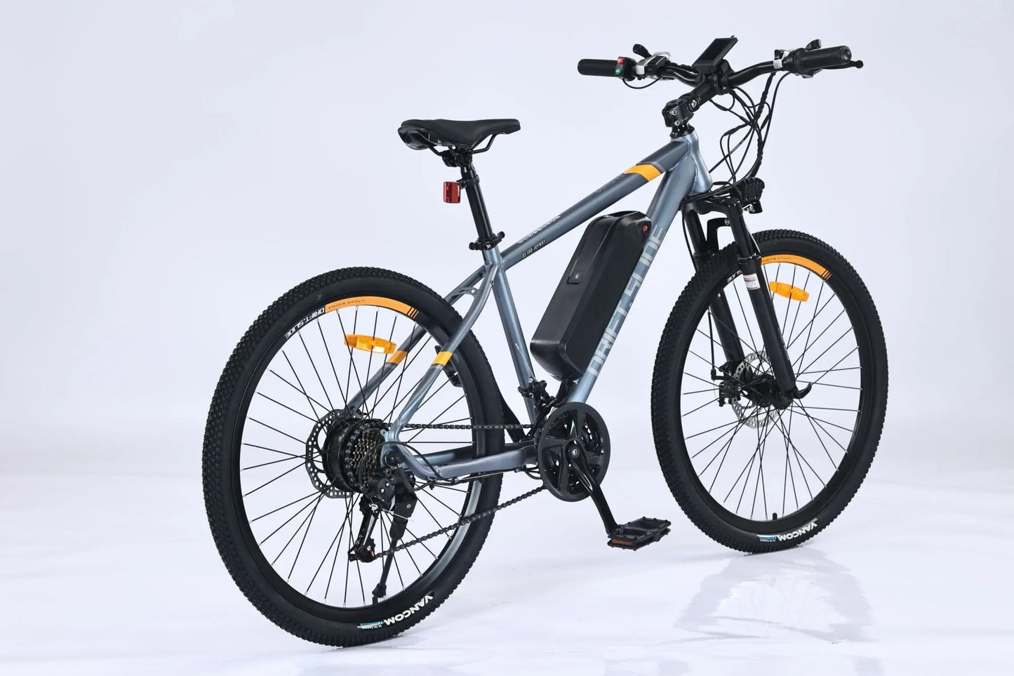 Adult, E Bike, Drift-Side, GT-X100 350W Electric Bike for Adults 26'' Tire 36V 13Ah Up to 50 Miles Adults Electric Bicycle (Black/Red or Gray/Orange) Doba