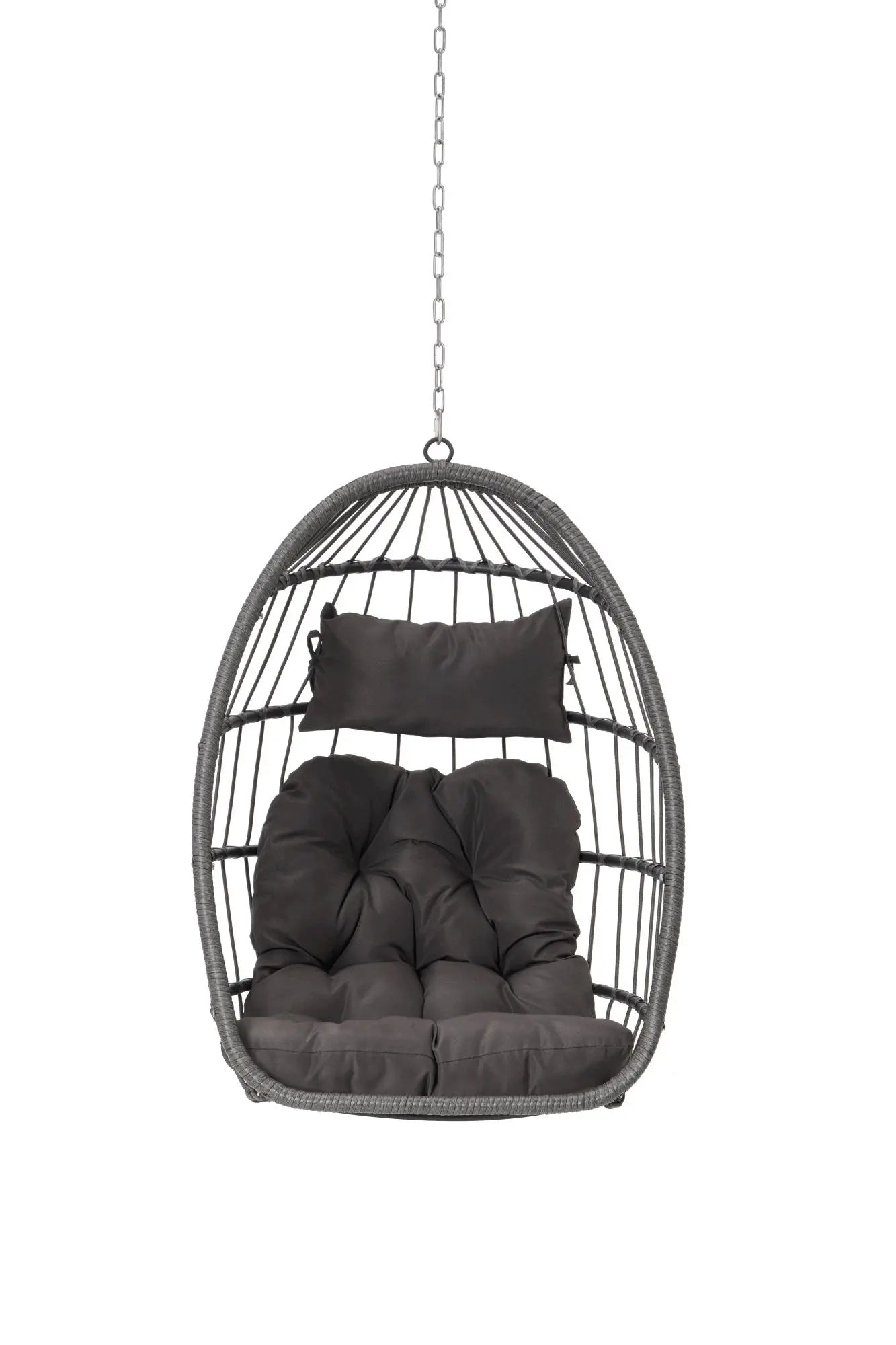 Outdoor Garden Rattan Egg Swing Chair Hanging Chair Doba