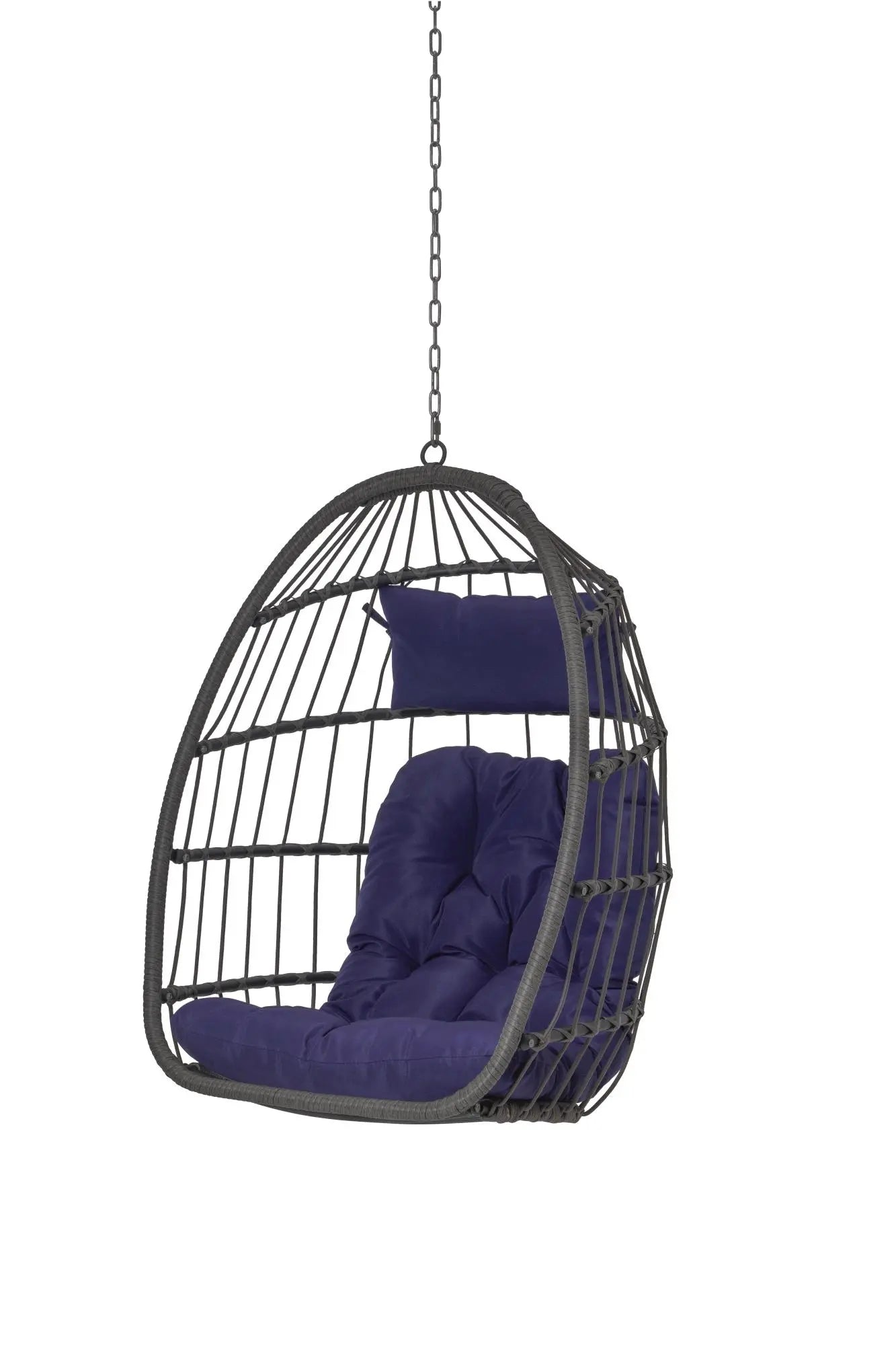 Outdoor Garden Rattan Egg Swing Chair Hanging Chair PE Hang Chair Doba