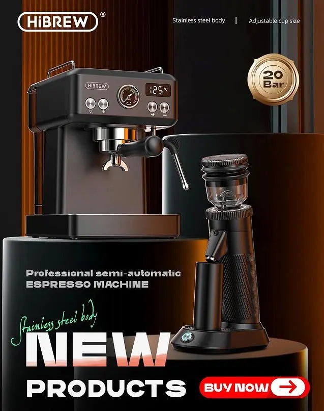 Portable coffee grinder 165W Electric coffee bean grinder 50g compact grinder dump 36 gear adjustable powder injector and antistatic coating, Professional Grade Doba