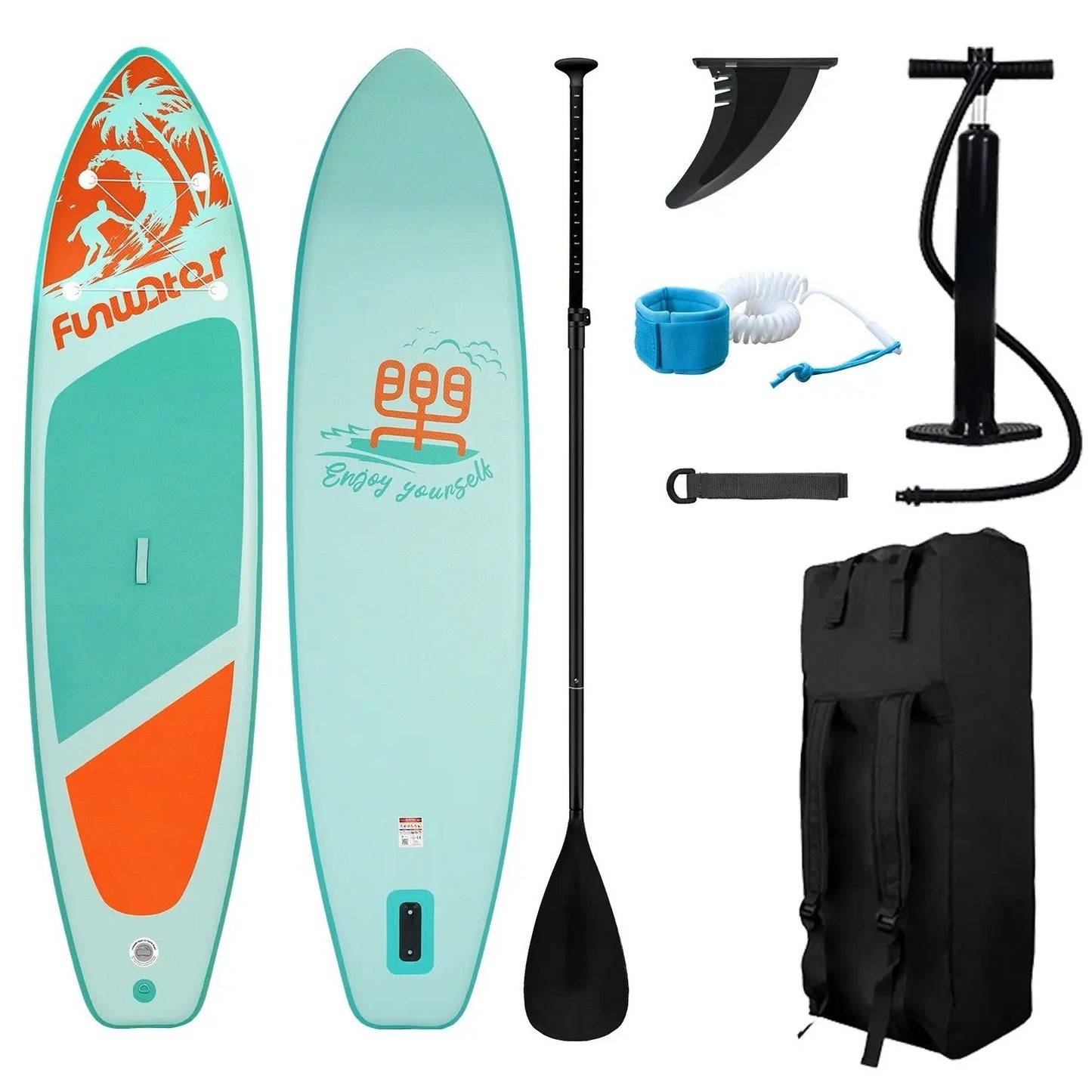 Stand Uo Paddle Board, 11'6"×34"×6" Extra Wide Inflatable Paddle Board, Stand Up Set Doba