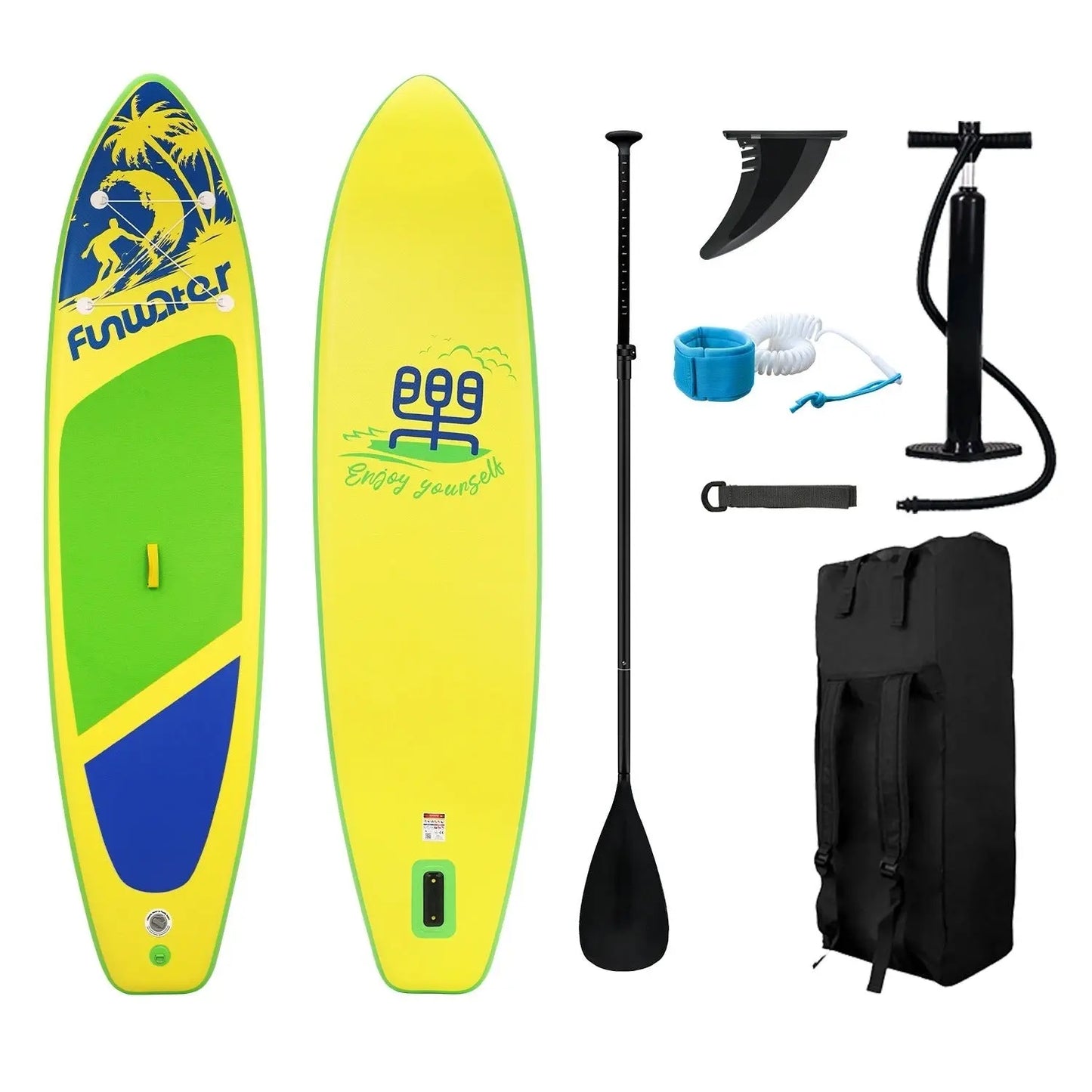 Stand Uo Paddle Board, 11'6"×34"×6" Extra Wide Inflatable Paddle Board, Stand Up Set Doba