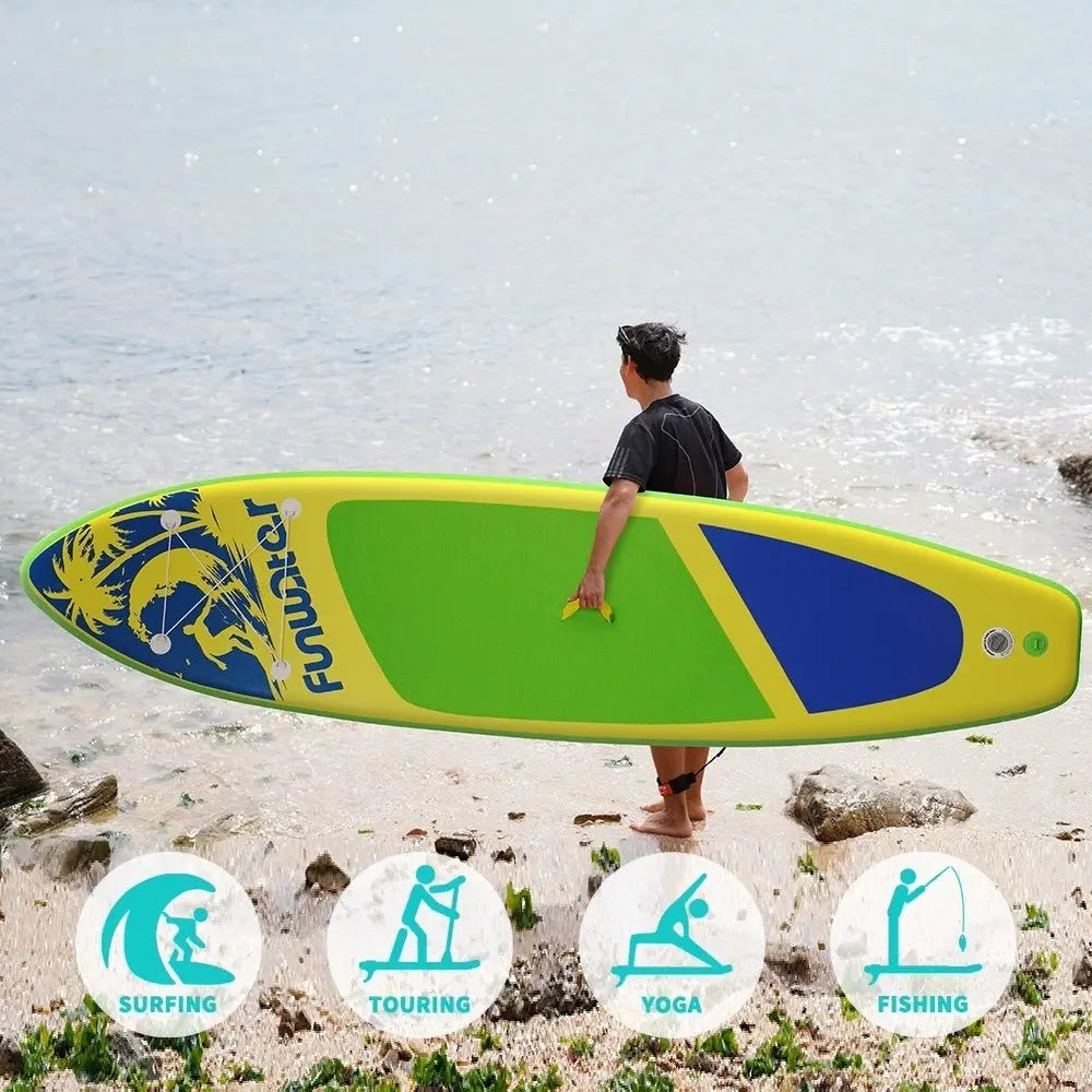 Stand Uo Paddle Board, 11'6"×34"×6" Extra Wide Inflatable Paddle Board, Stand Up Set Doba