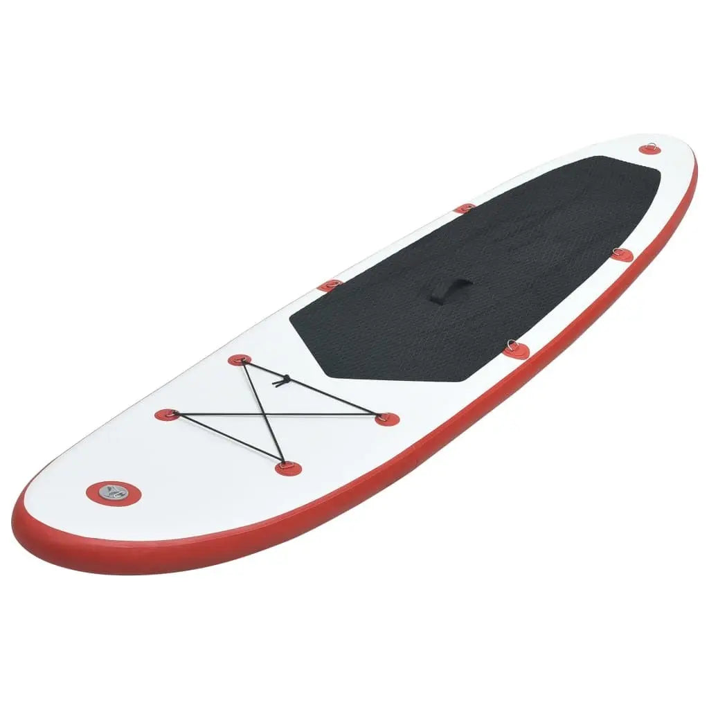 Stand Up Paddle Board Set SUP Surfboard Inflatable Red and White Set Doba