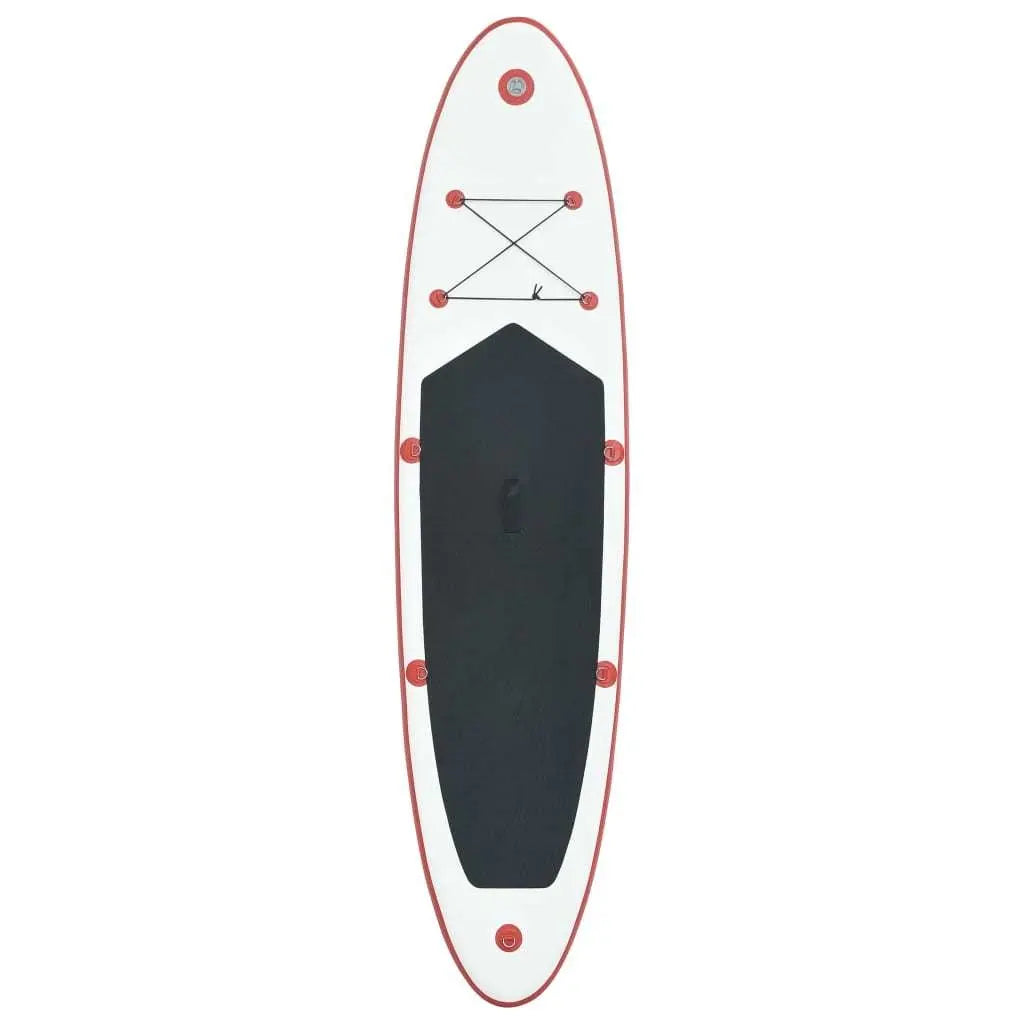 Stand Up Paddle Board Set SUP Surfboard Inflatable Red and White Set Doba