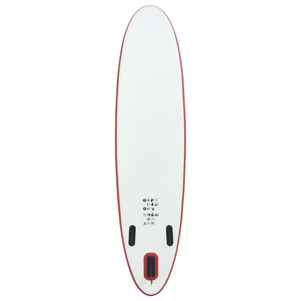 Stand Up Paddle Board Set SUP Surfboard Inflatable Red and White Set Doba