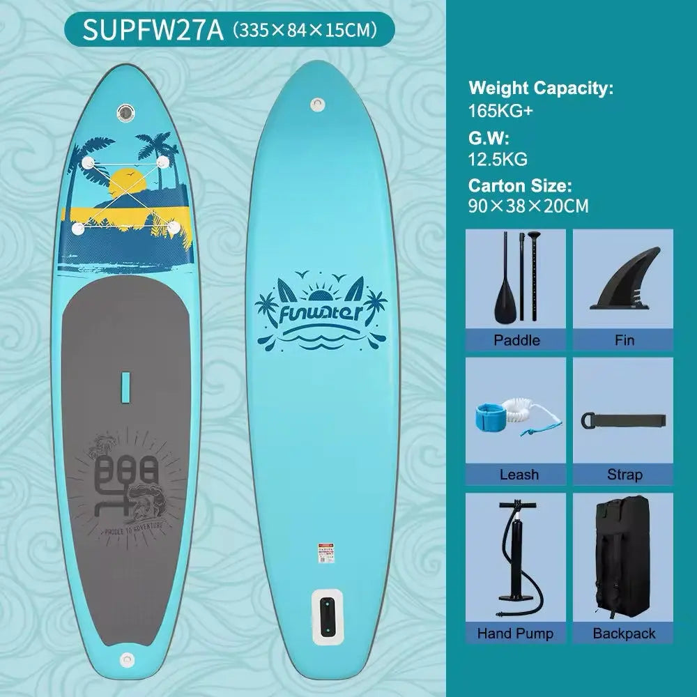 Stand Up Paddle Board, 11"×34"×6" Inflatable Ultra-Light Stand Up Paddle Board Doba