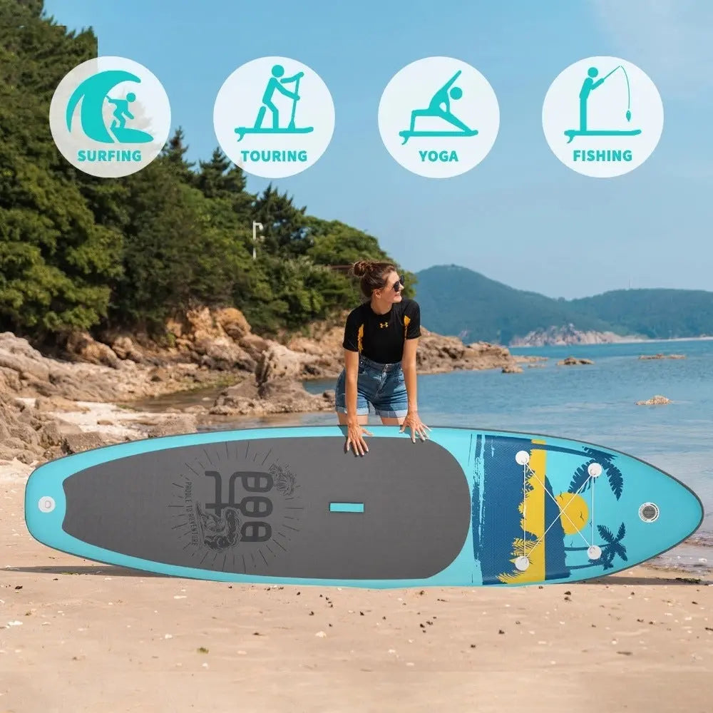 Stand Up Paddle Board, 11"×34"×6" Inflatable Ultra-Light Stand Up Paddle Board Doba