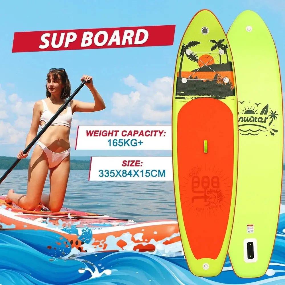 Stand Up Paddle Board, 11"×34"×6" Inflatable Ultra-Light Stand Up Paddle Board Doba