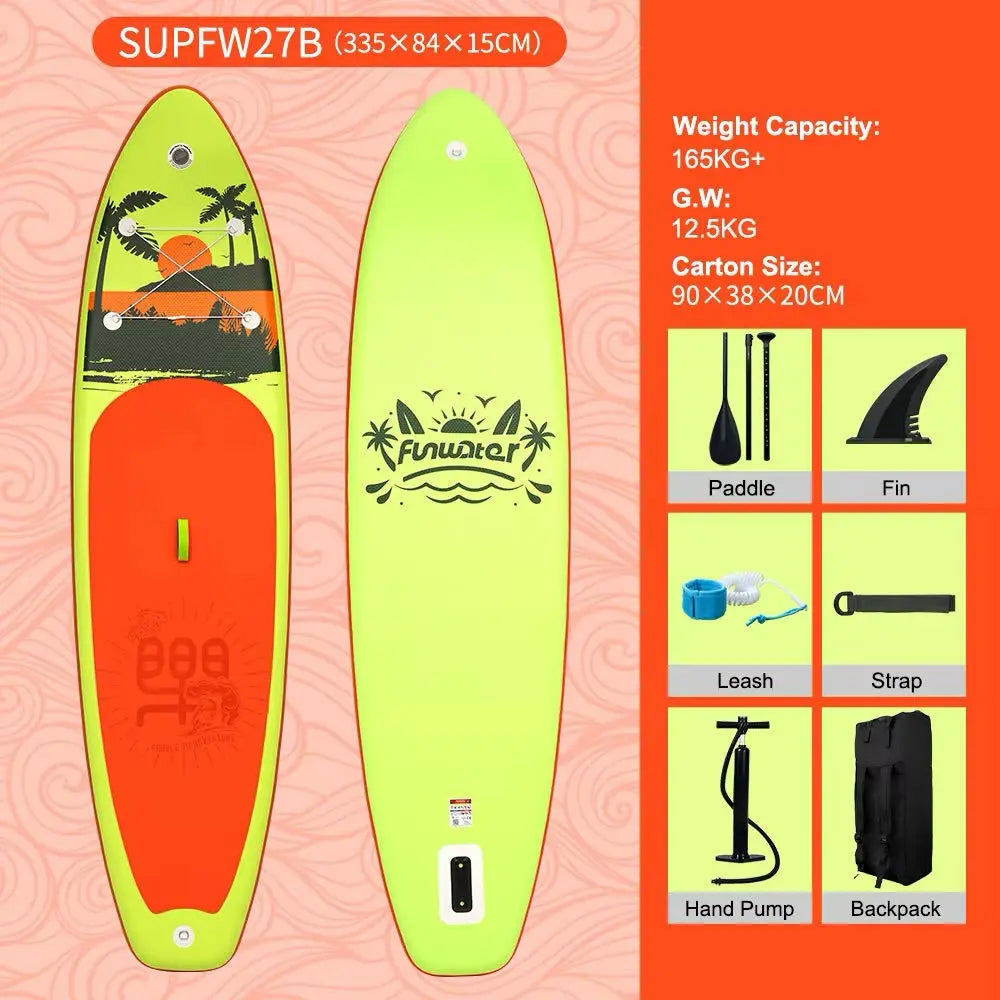 Stand Up Paddle Board, 11"×34"×6" Inflatable Ultra-Light Stand Up Paddle Board Doba