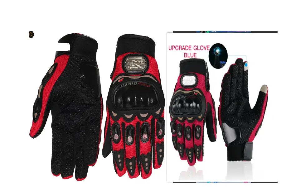 Touchscreen Motorcycle Racing Gloves American Roasting Company