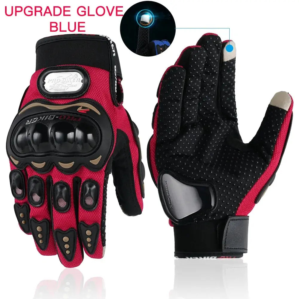 Touchscreen Motorcycle Racing Gloves American Roasting Company