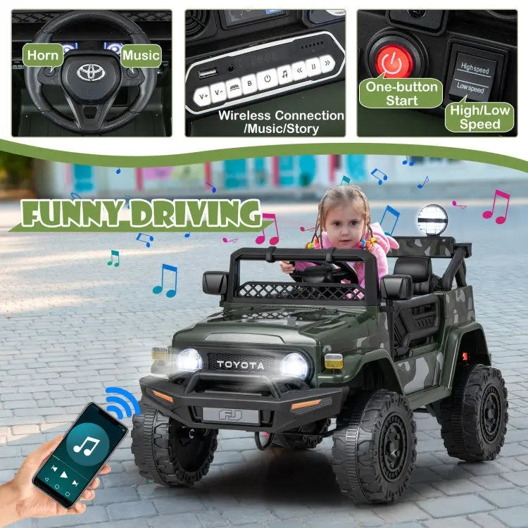 Toyota FJ Cruiser Electric Car with Remote Control.12V 7Ah Licensed Doba