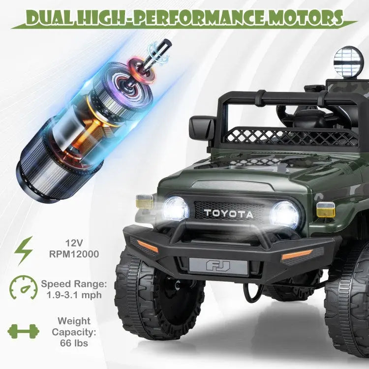 Toyota FJ Cruiser Electric Car with Remote Control.12V 7Ah Licensed Doba