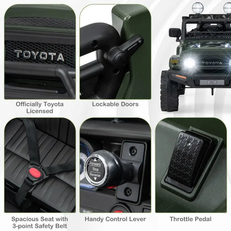 Toyota FJ Cruiser Electric Car with Remote Control.12V 7Ah Licensed Doba