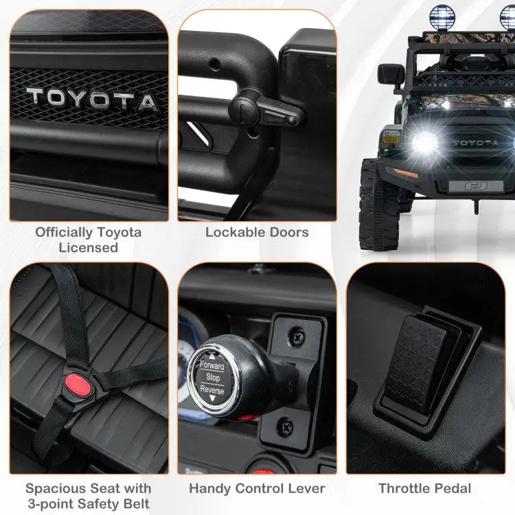 Toyota FJ Cruiser Electric Car with Remote Control.12V 7Ah Licensed Doba