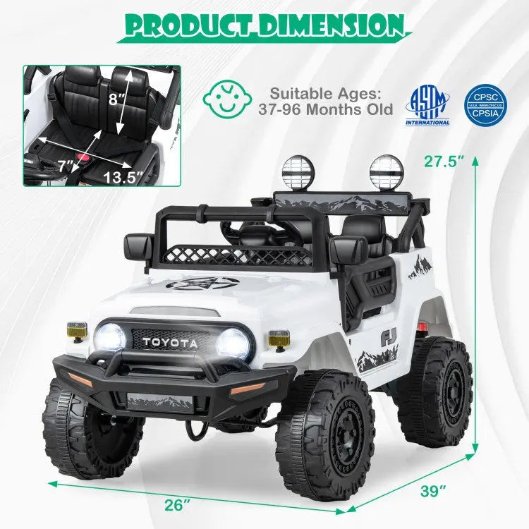 Toyota FJ Cruiser Electric Car with Remote Control.12V 7Ah Licensed Doba