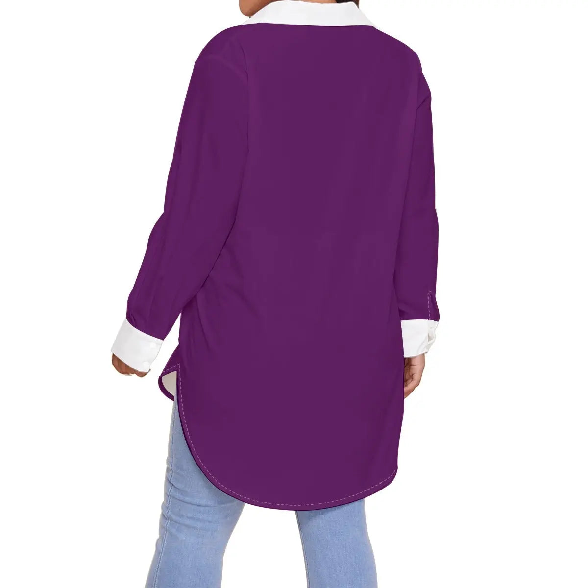 Trangware Plus Size Women's Shirt With Long Sleeve(Plus Size) Yoycol