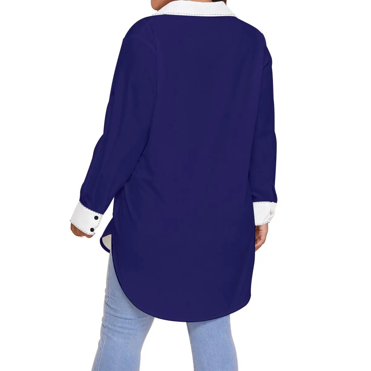 Trangware Plus Size Women's Shirt With Long Sleeve(Plus Size) Yoycol