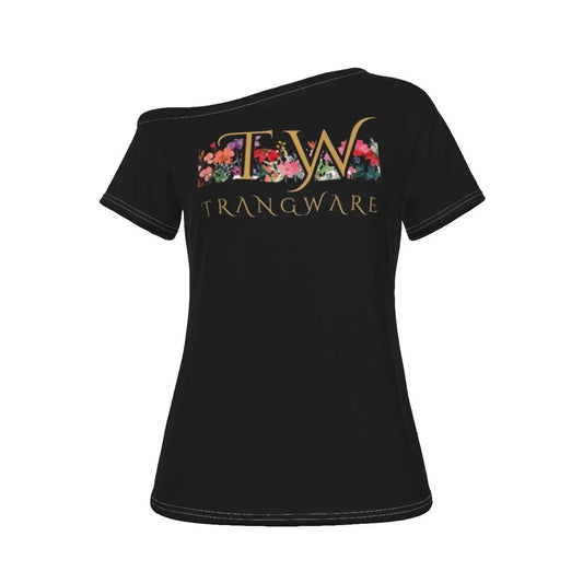 Trangware Signature Off The Shoulder Top T-shirt, Yoga Top Yoycol