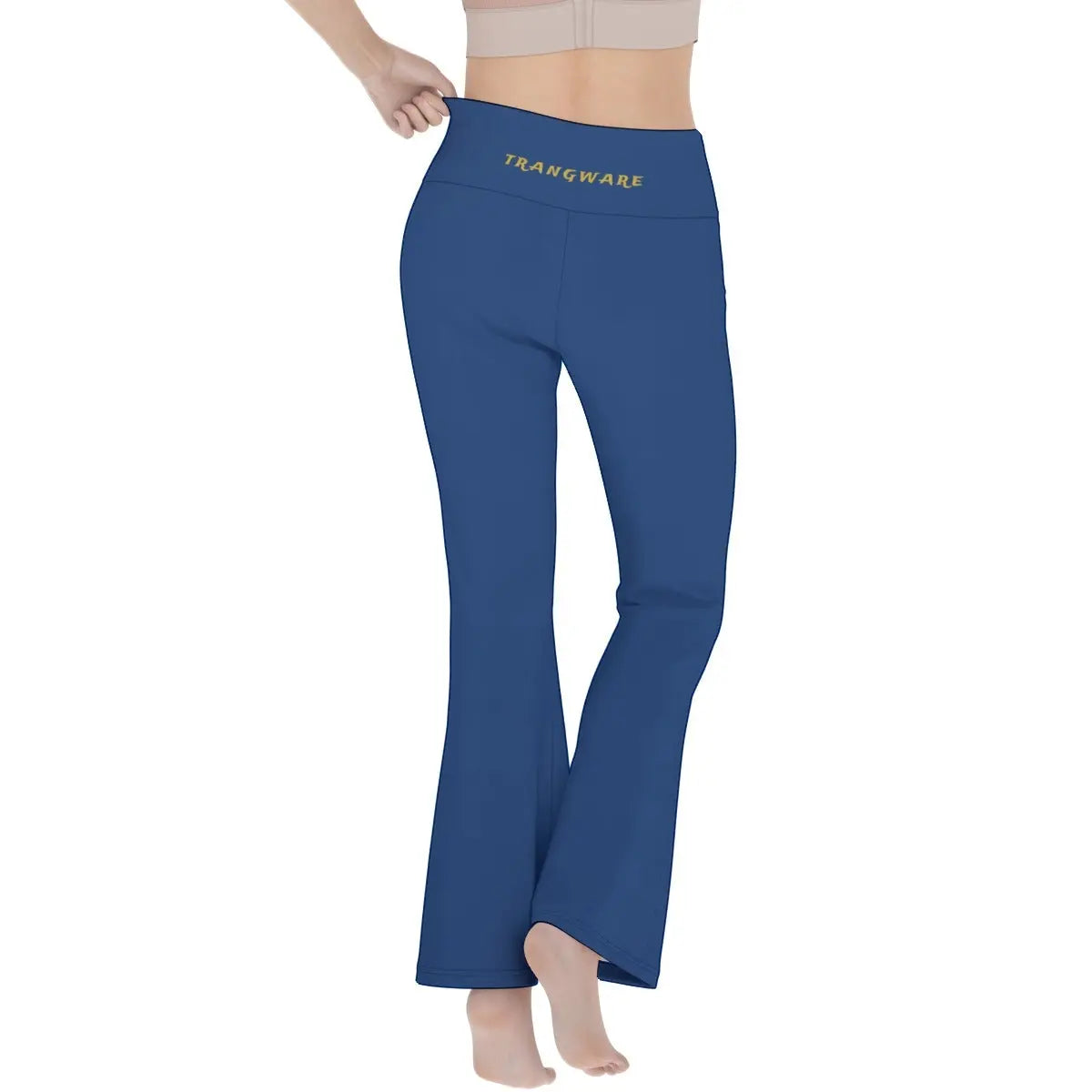 Trangware Women's Flare Yoga Pants, Blue Yoycol