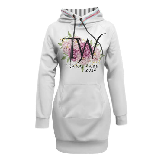 Trangware Women's Pullover Hoodie With Raglan Sleeve, Black Peonies Yoycol